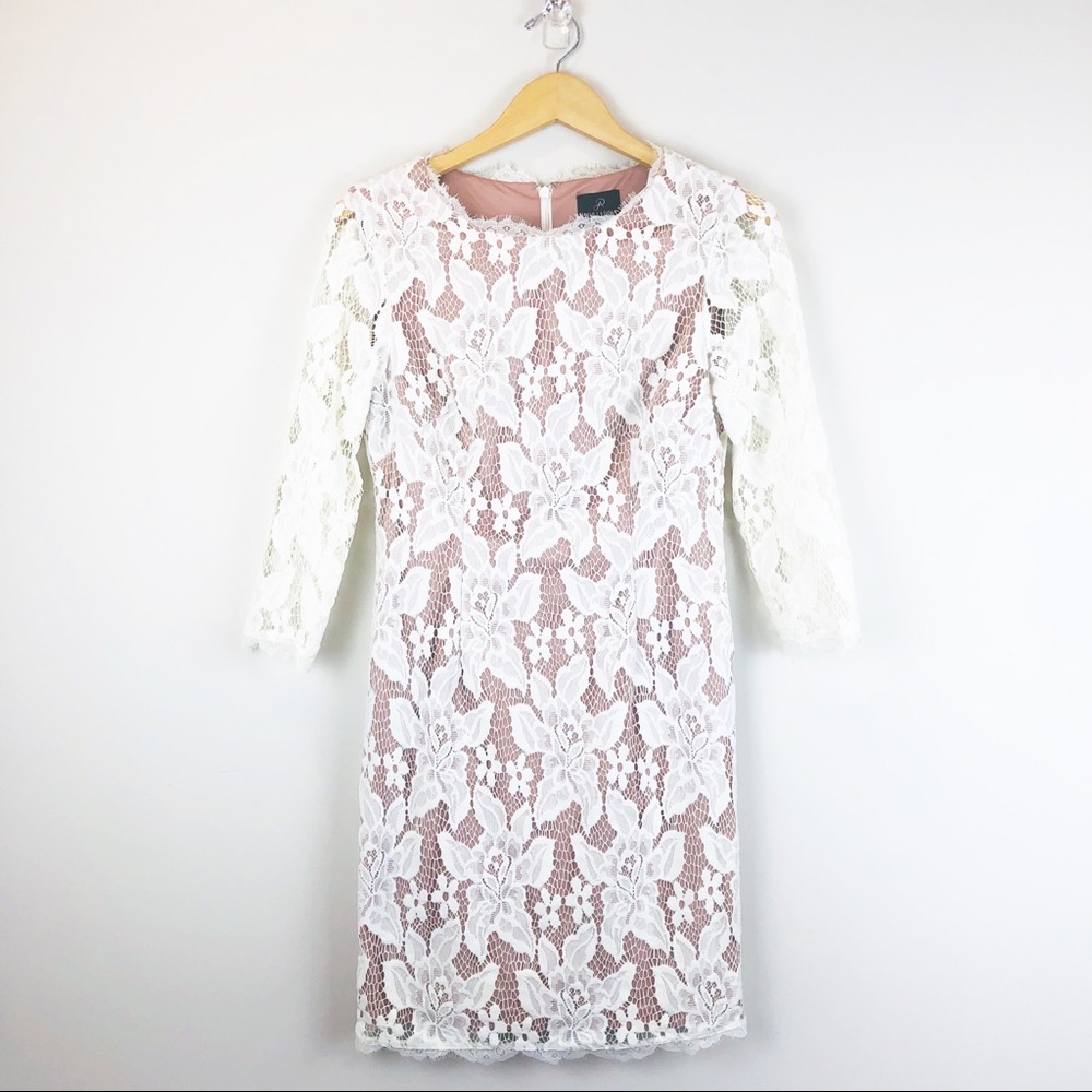 adrianna papell cream lace dress | Dresses | Adrianna Papell With Blush Lining Embroidery dress Color:Bold Red group:K675 Sydneys Closet JK2408 Pageant AD3D106593 Imported Machine Main